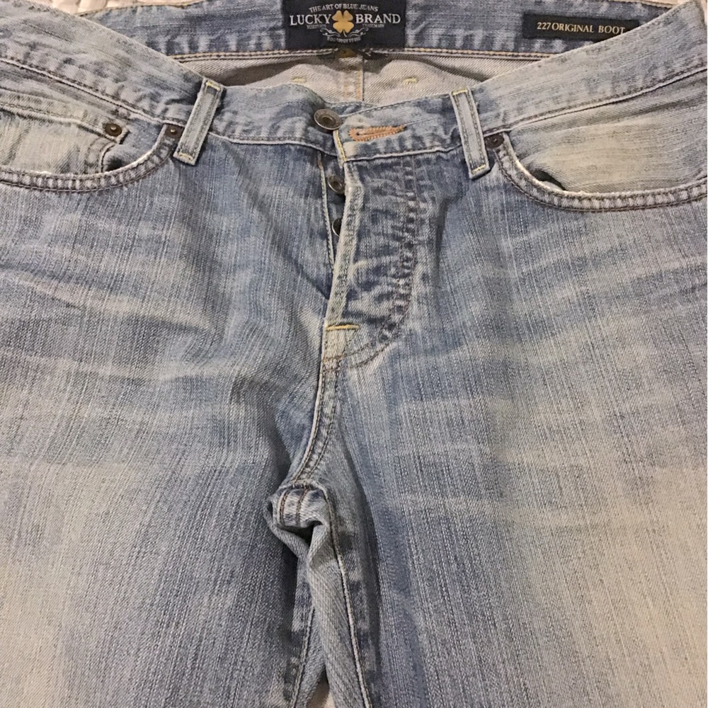 Mens Lucky 227 boot cut jeans 32x32